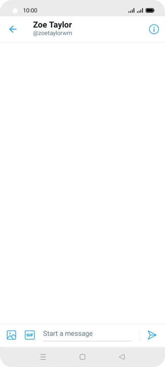 Press the text input field. Press the text input field.