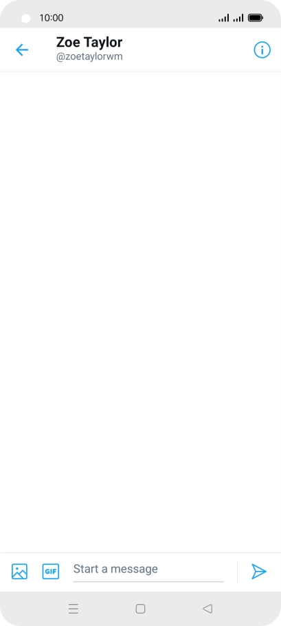 Press the text input field. Press the text input field.