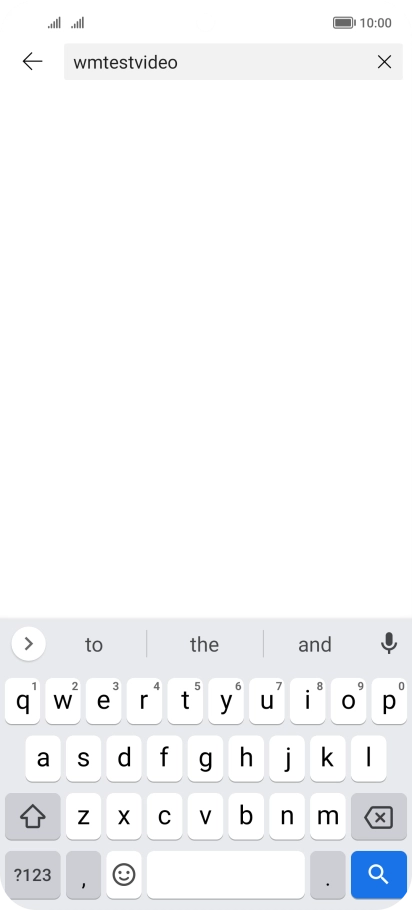 Key in the required search word and press the search icon.