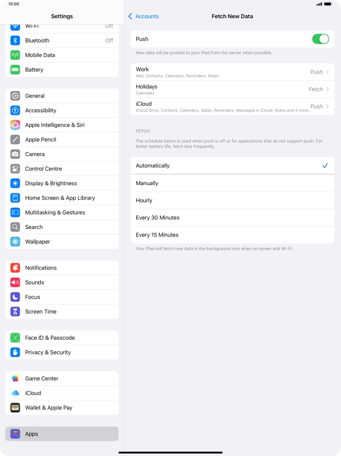 Press the indicator next to Press the indicator next to
