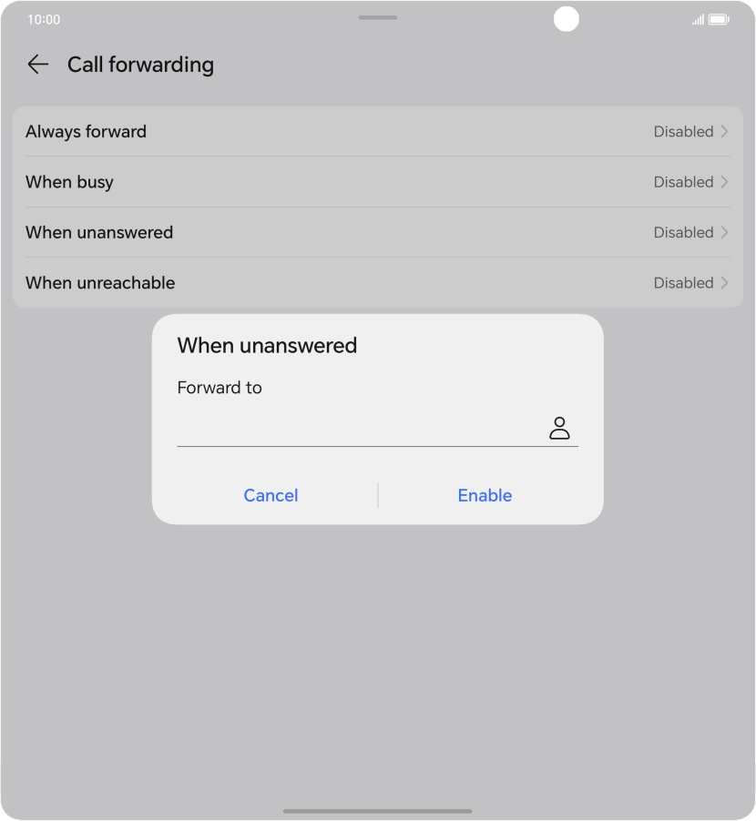 Key in +447836121121 and press Enable.