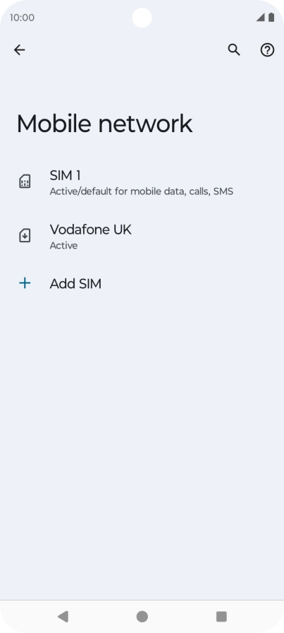 Press the required price plan. Press the required price plan.