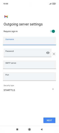 Press the field below 