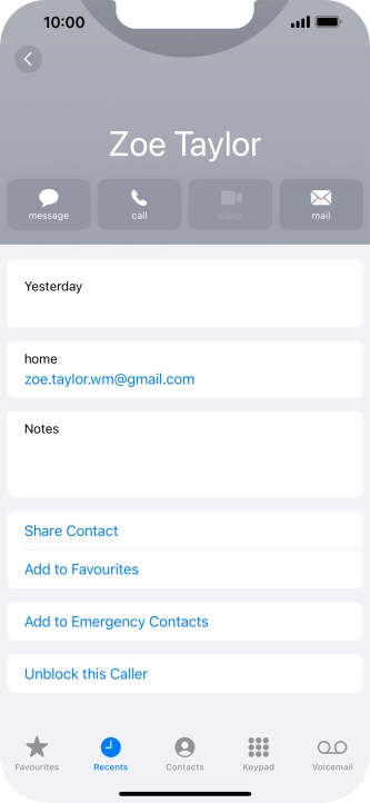 Slide your finger upwards starting from the bottom of the screen to return to the home screen.
