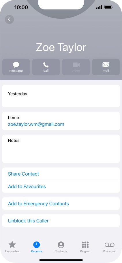 Slide your finger upwards starting from the bottom of the screen to return to the home screen.
