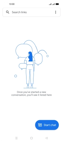 Press the menu icon.