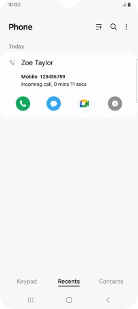 Press the info icon.