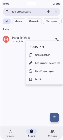 Press Block/report spam.