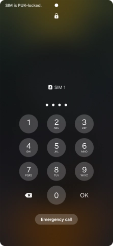 Key in a new four-digit PIN and press OK.