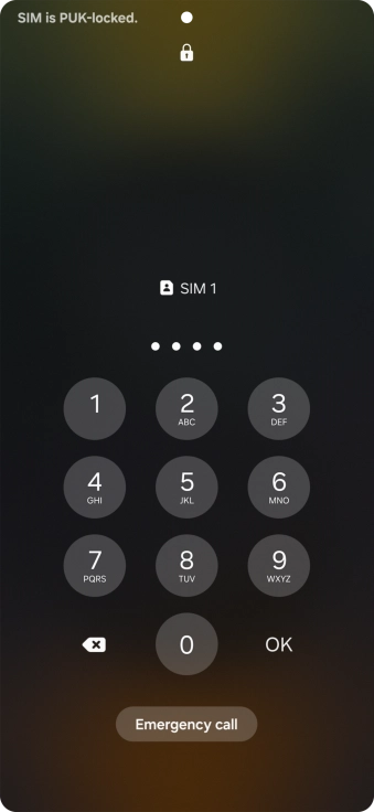 Key in a new four-digit PIN and press OK.