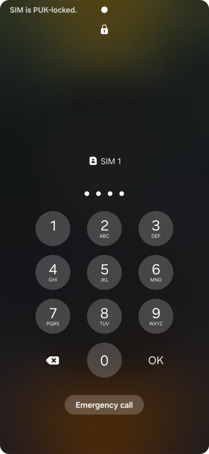 Key in a new four-digit PIN and press OK.