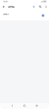 Press the new data connection icon.