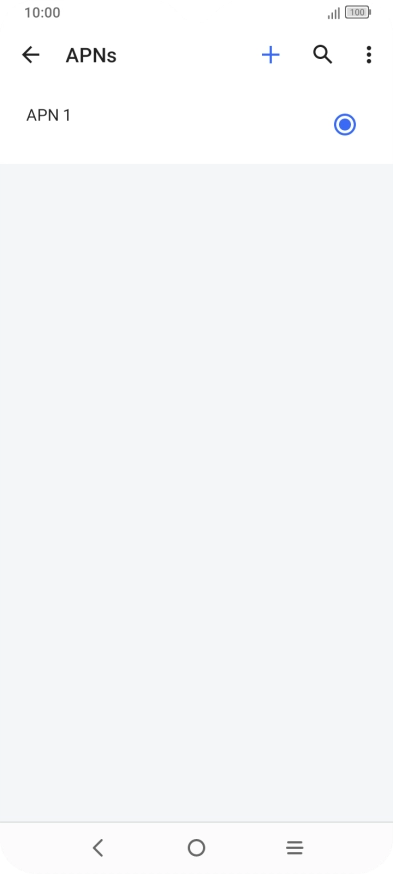 Press the new data connection icon.