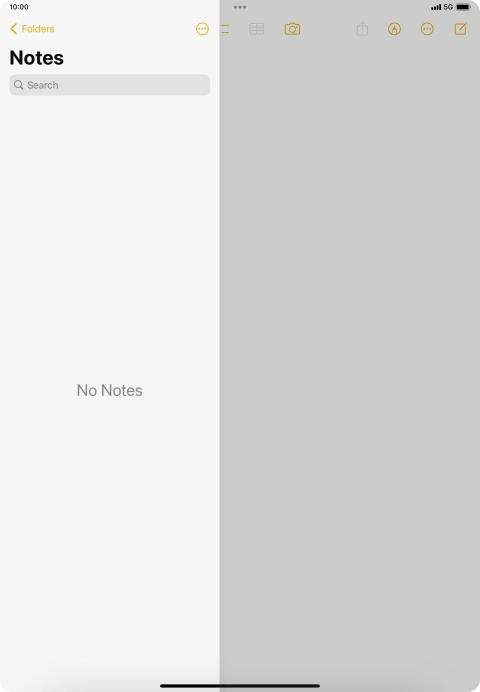 Slide your finger upwards starting from the bottom of the screen to return to the home screen.