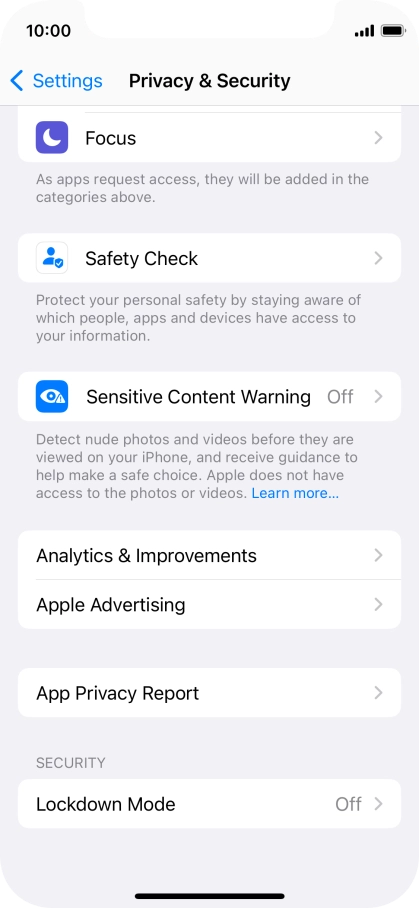 Press Sensitive Content Warning.