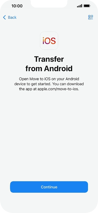 To transfer content to your phone, you need to install the app 