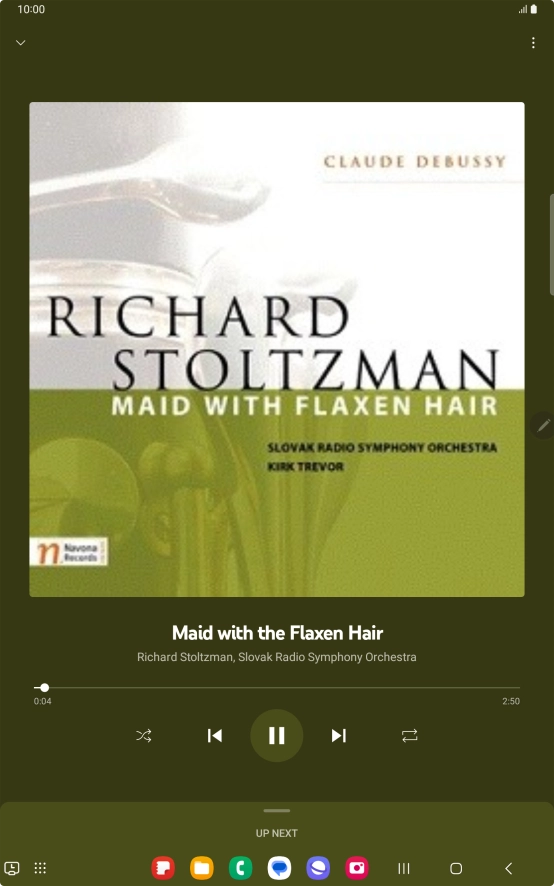 Press arrow right to go to the next audio file.