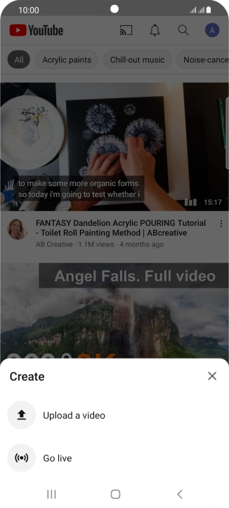 Press Upload a video. Press Upload a video.