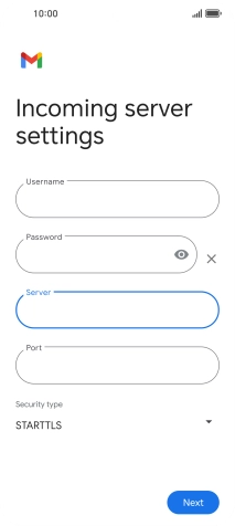 Press the field below 