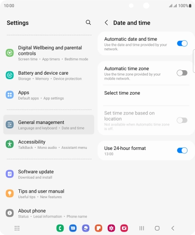 Press the Home key to return to the home screen.