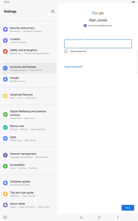 Press the field below Press the field below