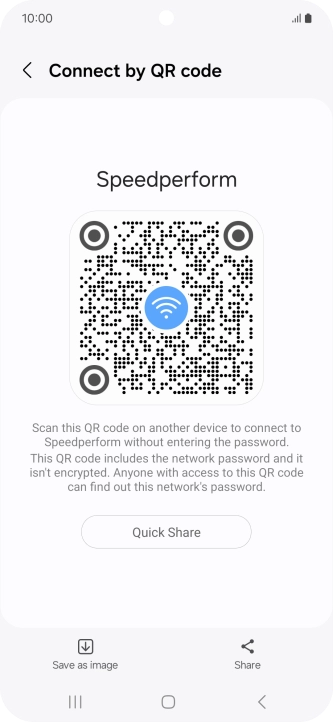 Place the QR code inside the camera frame on the other device to scan the code.