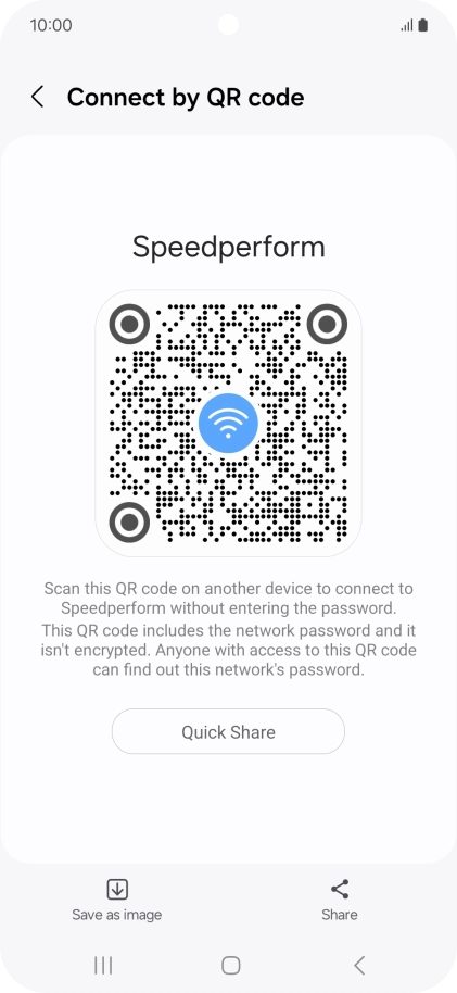 Place the QR code inside the camera frame on the other device to scan the code.
