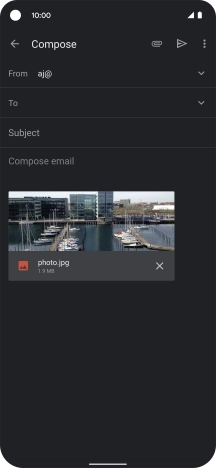 Press To and key in the first letters of the recipient's name.