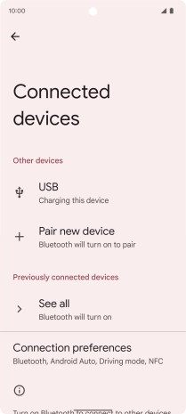 Press Pair new device. Press Pair new device.