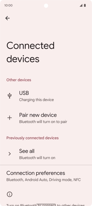 Press Pair new device. Press Pair new device.