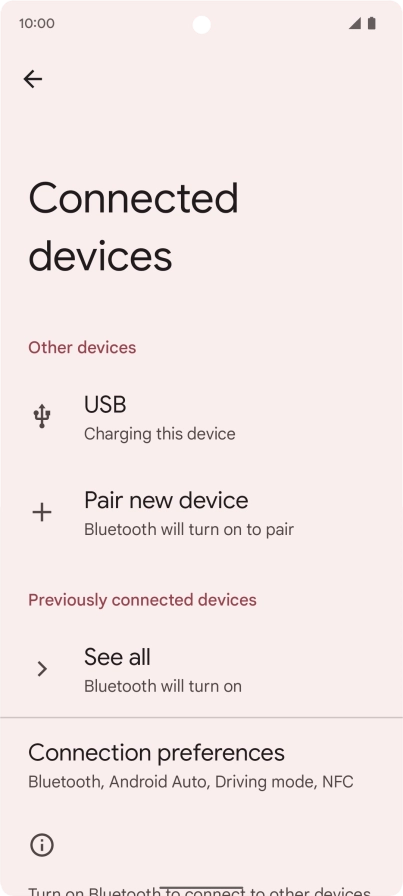 Press Pair new device. Press Pair new device.