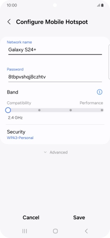 Press the field below 