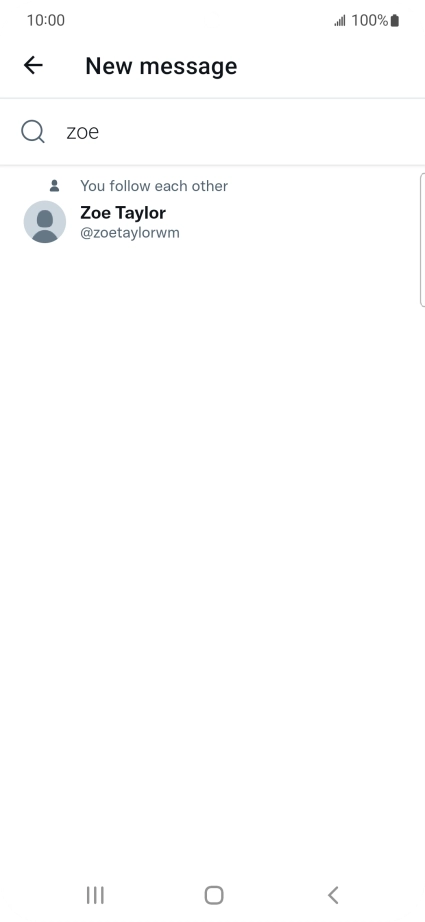 Key in the first letters of the recipient's name and press the required contact.