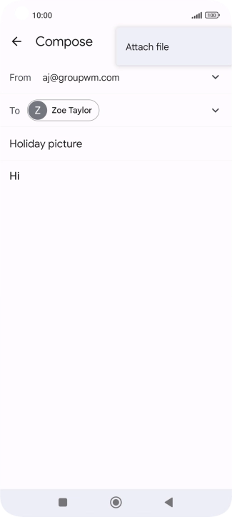 Press Attach file and go to the required folder. Press Attach file and go to the required folder.