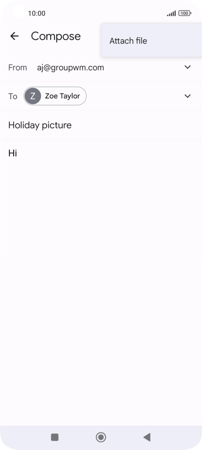 Press Attach file and go to the required folder. Press Attach file and go to the required folder.