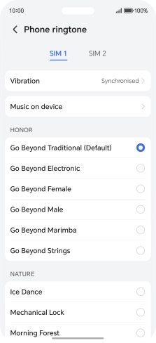 Press the required ring tones to hear them. Press the required ring tones to hear them.