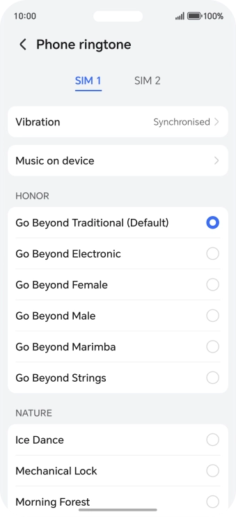 Press the required ring tones to hear them. Press the required ring tones to hear them.