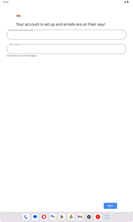 Press the field below 