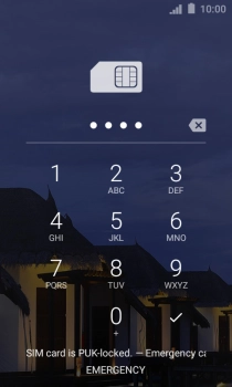 Key in a new four-digit PIN and press the confirm icon.