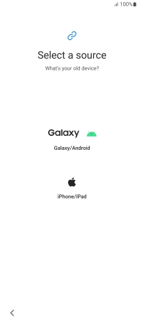 Press the required setting and follow the instructions on the screen to transfer the content from another phone.