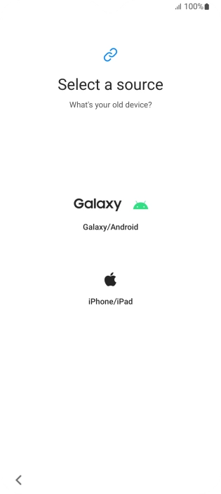 Press the required setting and follow the instructions on the screen to transfer the content from another phone.
