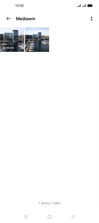 Press and hold the required picture or video clip.