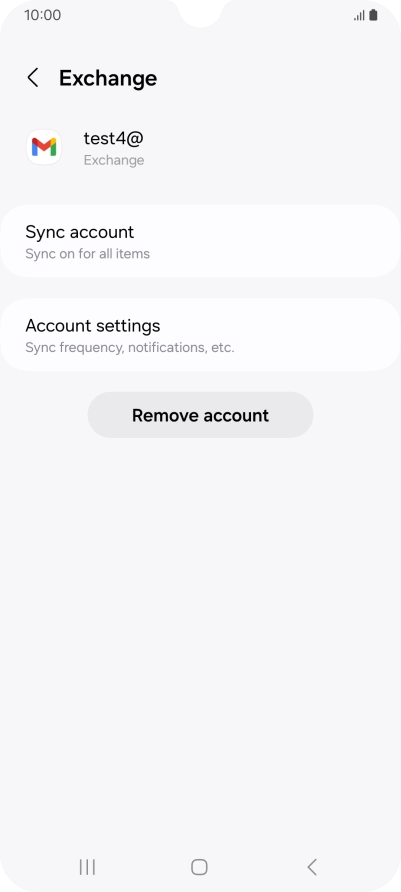 Press Account settings.
