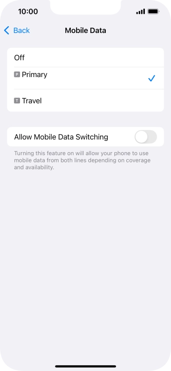 Press the required price plan. Press the required price plan.