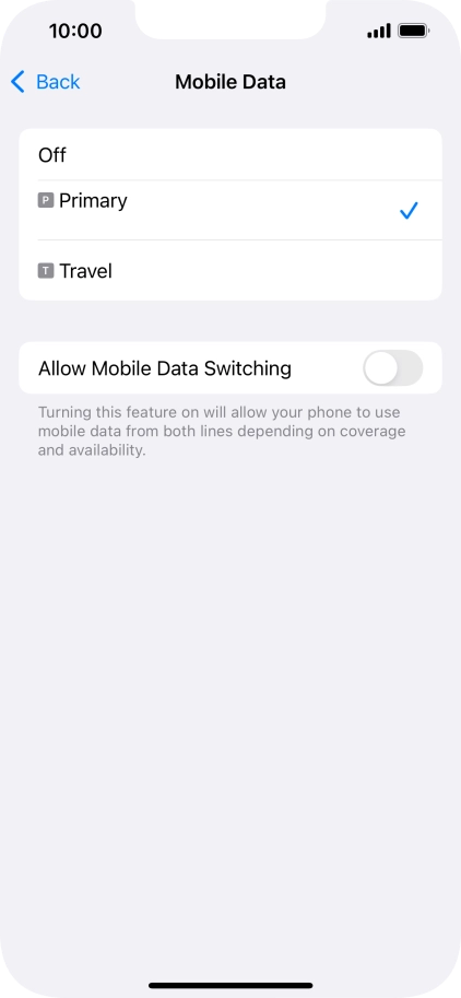 Press the required price plan. Press the required price plan.