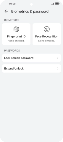 Press Fingerprint ID.