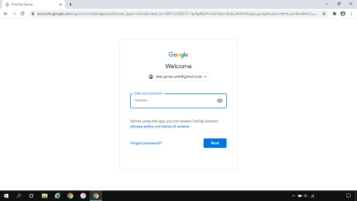 Follow the instructions on the screen to log on to your Google account.
