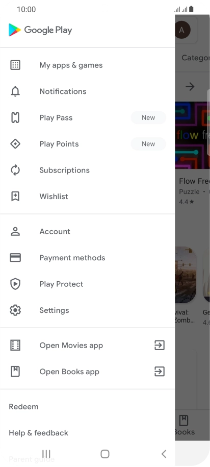 Press Settings. Press Settings.