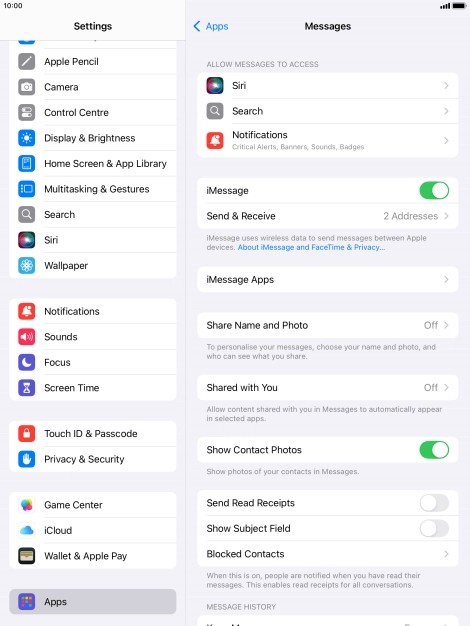 Press the Home key to return to the home screen.