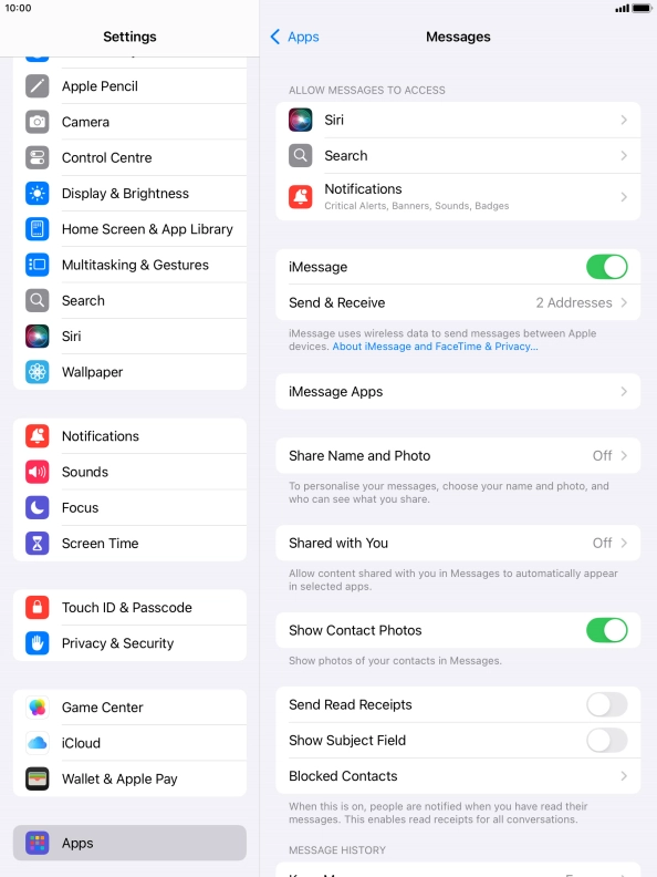 Press the Home key to return to the home screen.